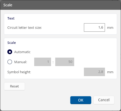 The scale window