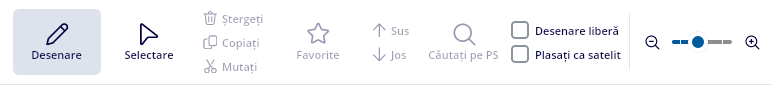 Bara de instrumente deasupra Schemă monofilară