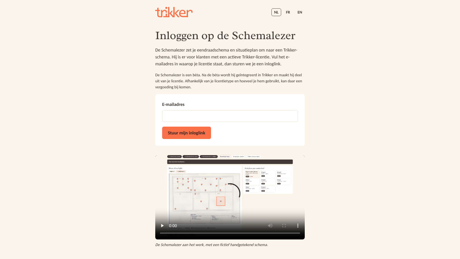 Inloggen op de Schemalezer met je e-mailadres